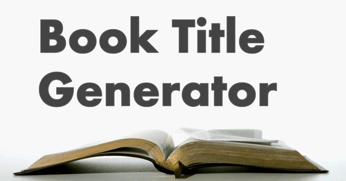 Book Title Generator